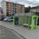 Marquesina publicitaria en Bengoetxe, la entrada oeste de Galdakao